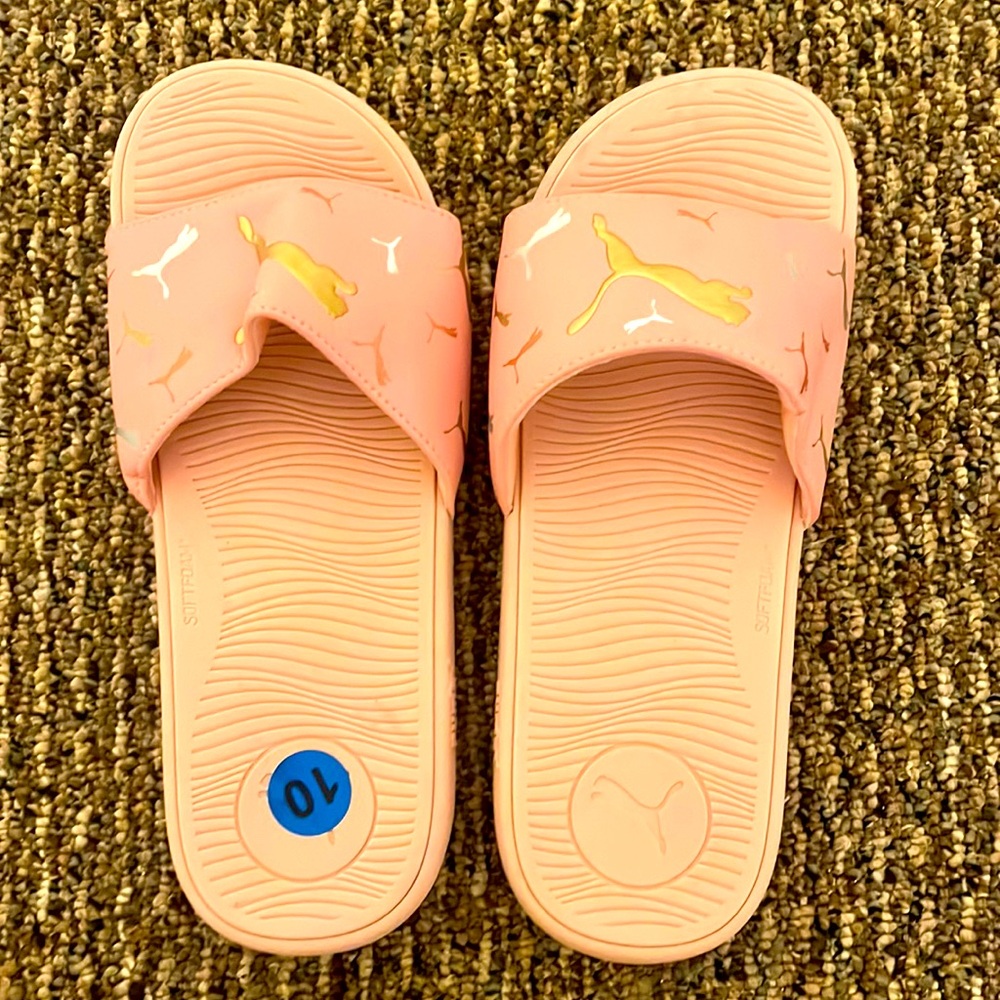 Baby Pink PUMA sandals